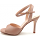 CHERIE pelle tortora - 8.5cm