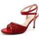 CHANEL DUS Vernice / Glitter Rosso - 7cm