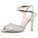 CHANEL DUS Rete glitter argento