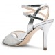 CHANEL DUS Rete glitter argento
