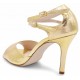 JOELLE Camoscio laminato platino