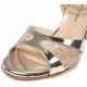 THELMA Silver Patent And Leopard Net