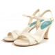 RALLIES Pelle off-white - 7cm heel