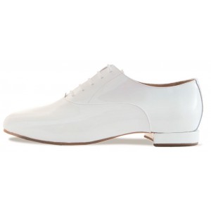 FRANCIS - white patent leather