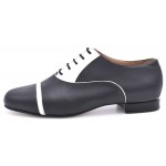 GATSBY Black Polka Dot Fabric And Patent