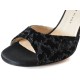 DAISY Black velvet and glitter