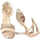 BRIGITTE Satin leather quartz and gold