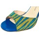 CHERIE POP SILK Teal, lime, light blue