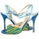 CHERIE POP SILK Teal, lime, light blue