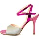 CHERIE POP SILK Pink, sage grey, fuchsia