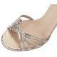 AMANDA Gold laminated leather