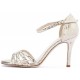 AMANDA Gold laminated leather