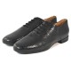 FRANCIS Black python print leather