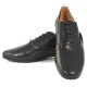 FRANCIS Black python print leather