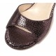 CHERIE Burgundy Laminated Leather