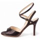 CHERIE Burgundy Laminated Leather