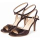 CHERIE Burgundy Laminated Leather