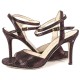 CHERIE Burgundy Laminated Leather